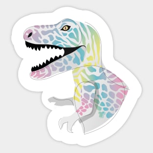 surreal trex Sticker